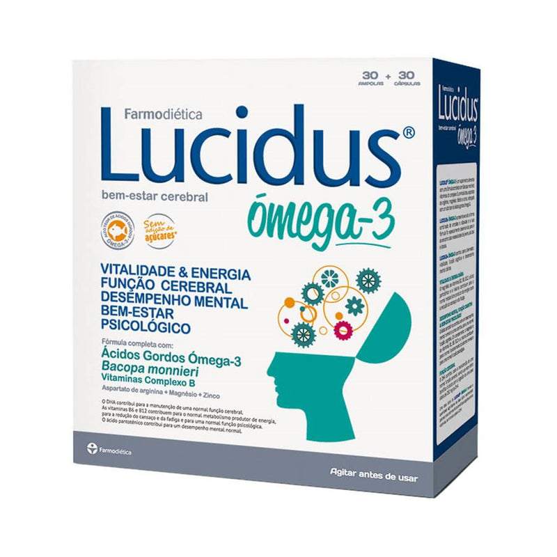 Farmodiética Lucidus Ómega 3 30 cápsulas + 30 ampolas