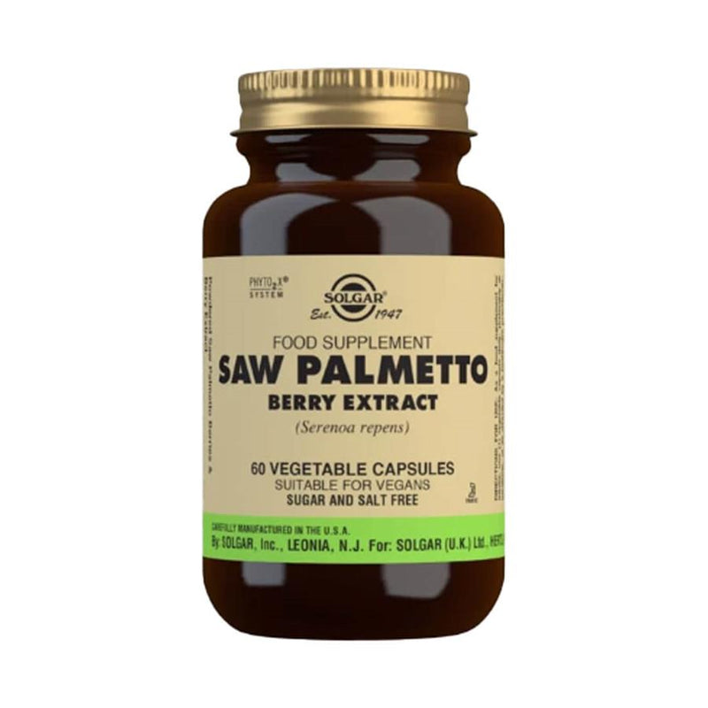 Solgar Saw Palmetto Berry Extract 60 Cápsulas