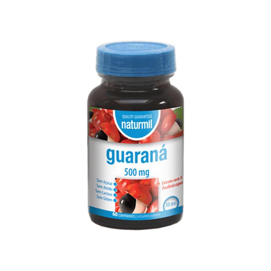 Naturmil Guaraná 500mg 60 Comprimidos