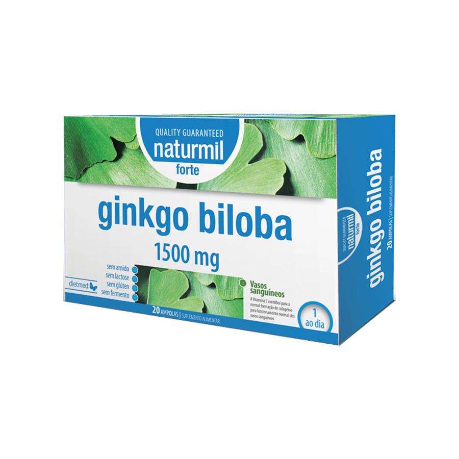 Naturmil Ginkgo Biloba Forte 1500mg 20 Ampolas - imagem principal