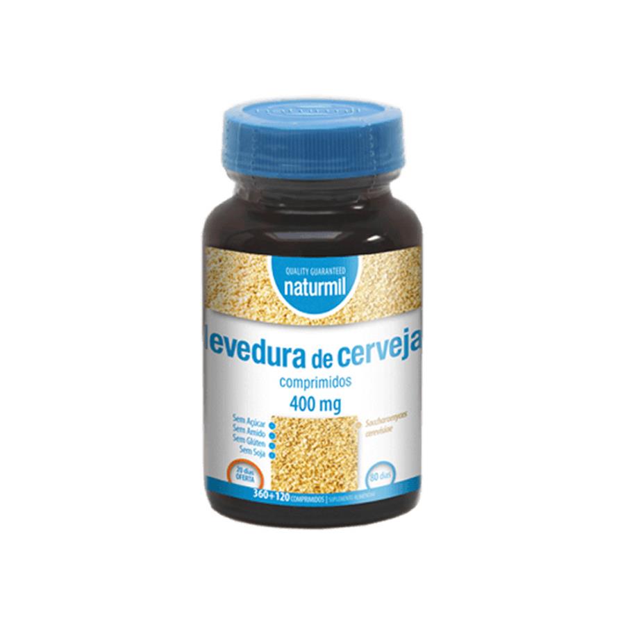 Naturmil Levedura de Cerveja 400mg 480 Comprimidos