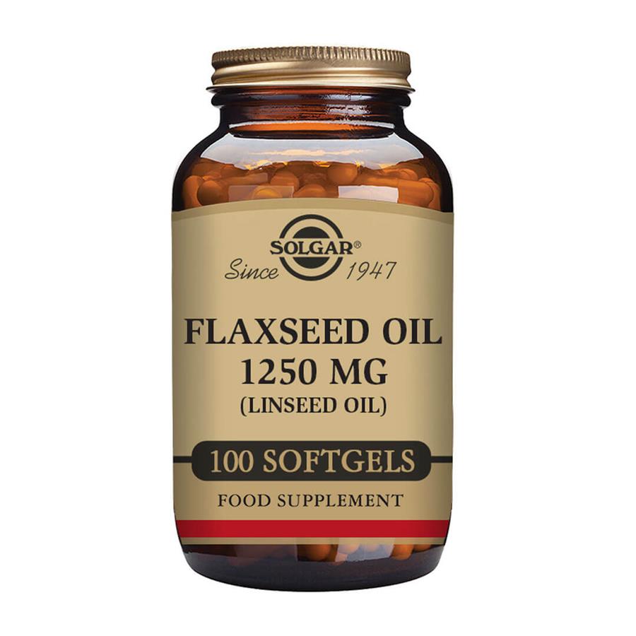 Solgar Óleo de Sementes de Linho 1250 mg 100 Cápsulas - imagem principal