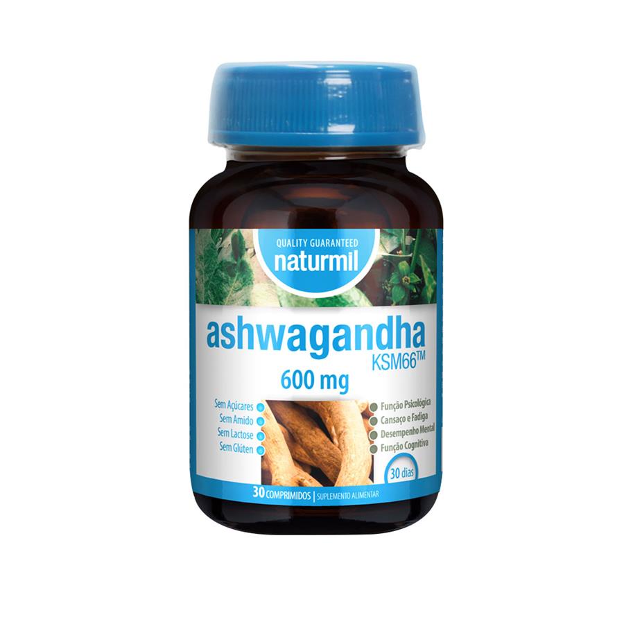 Naturmil Ashwagandha KSM66 600mg 30 Comprimidos - imagem principal