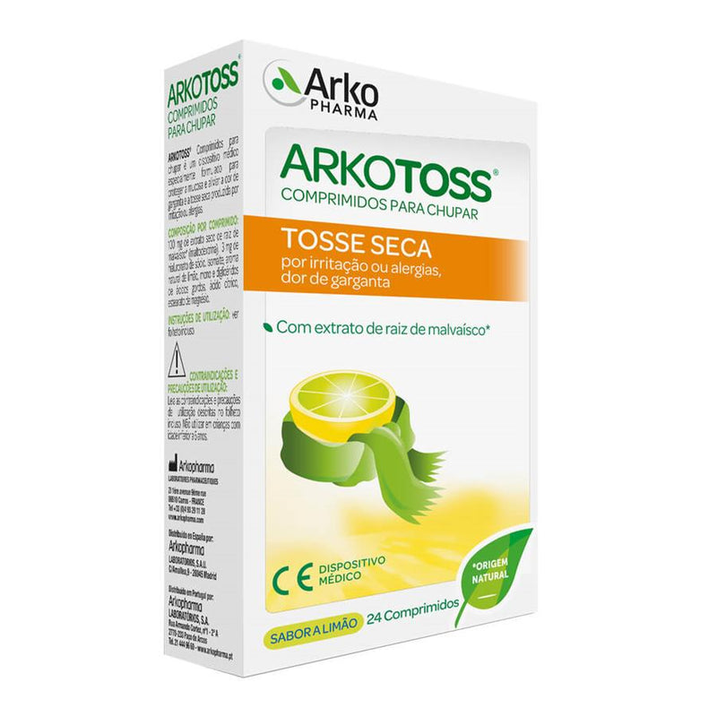 Arkopharma Arkotoss Tosse Seca Limão 24 Comprimidos