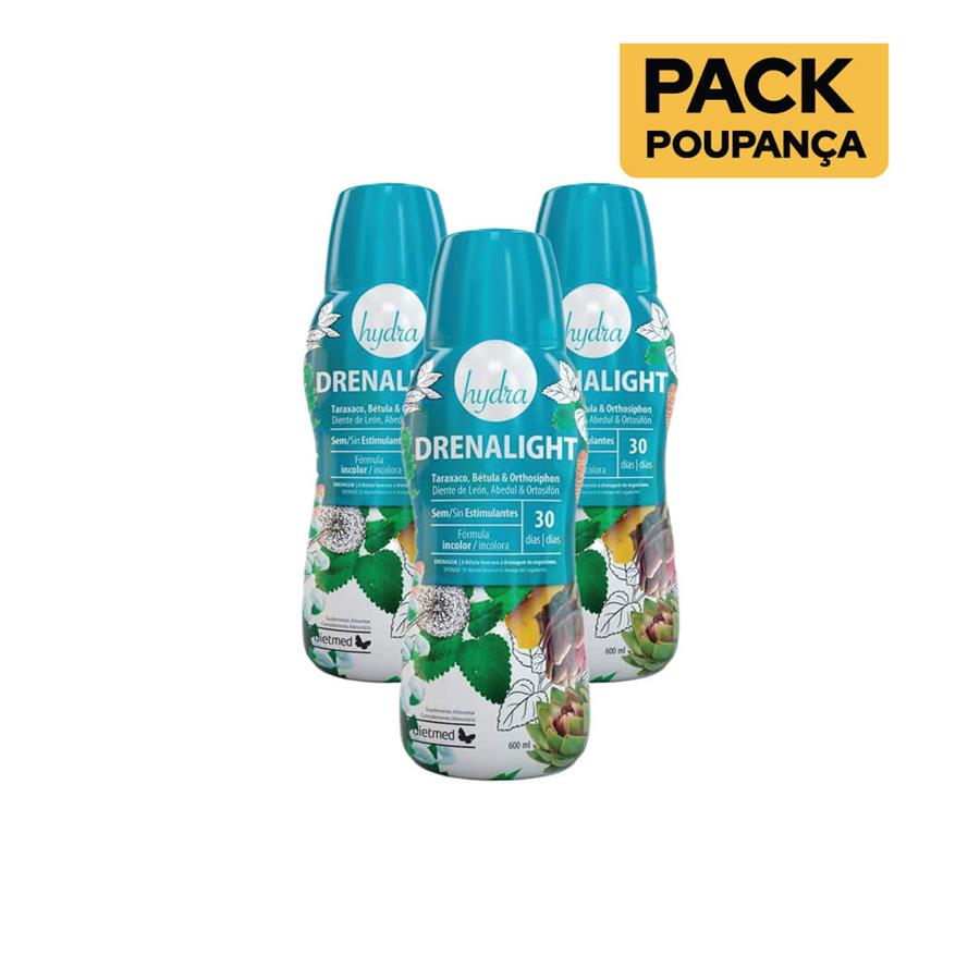 Dietmed Drenalight Hydra 600ml - Pack de 3 - imagem principal