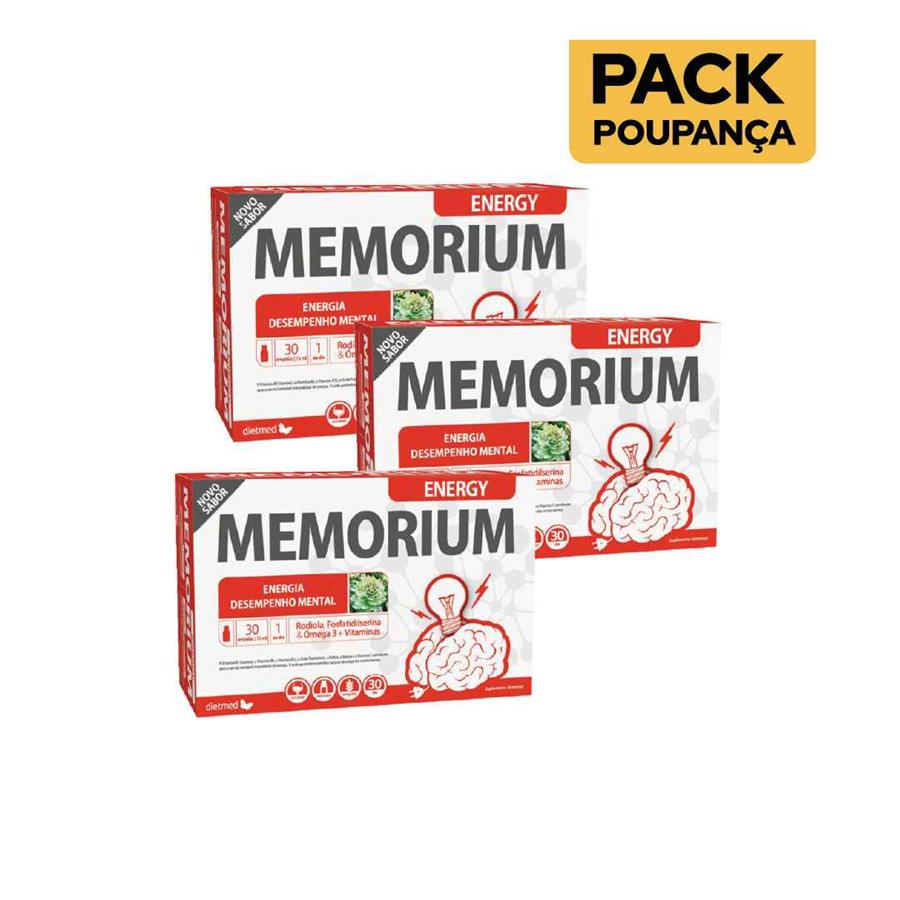 Dietmed Memorium Energy 30 Ampolas - Pack de 3 - imagem principal