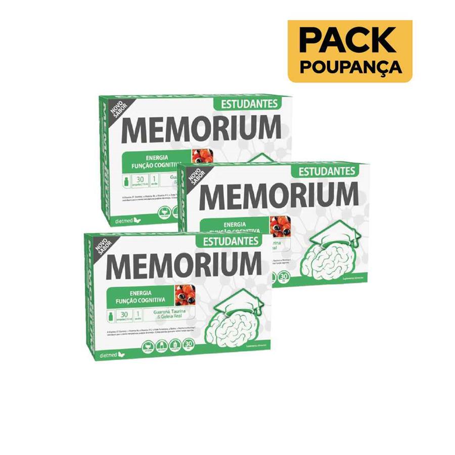 Dietmed Memorium Estudante 30 Ampolas - Pack de 3 - imagem principal