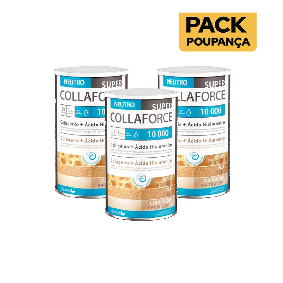 Dietmed Super Collaforce 10.000mg Neutro 360g - Pack de 3