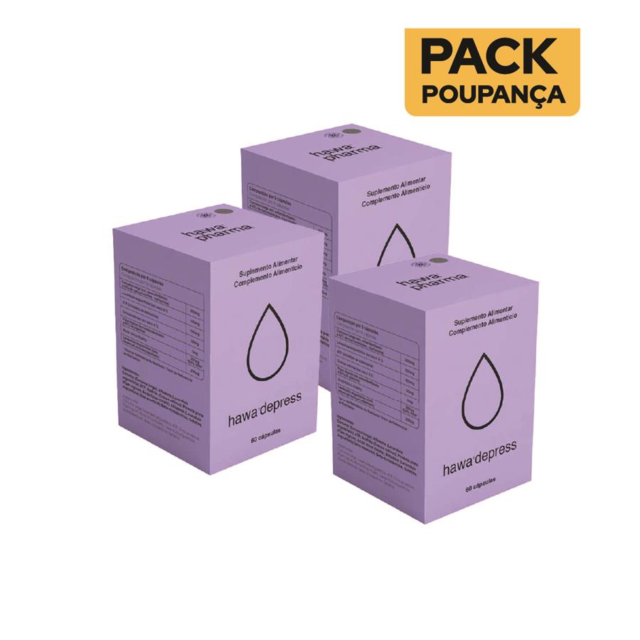 Hawa Depress 60 Cápsulas - Pack de 3 - imagem principal