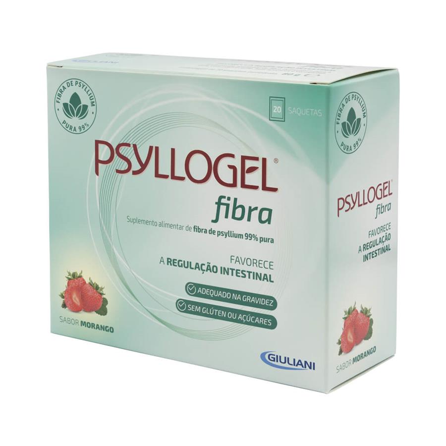 Psyllogel Fibra Morango 20 saquetas - imagem principal