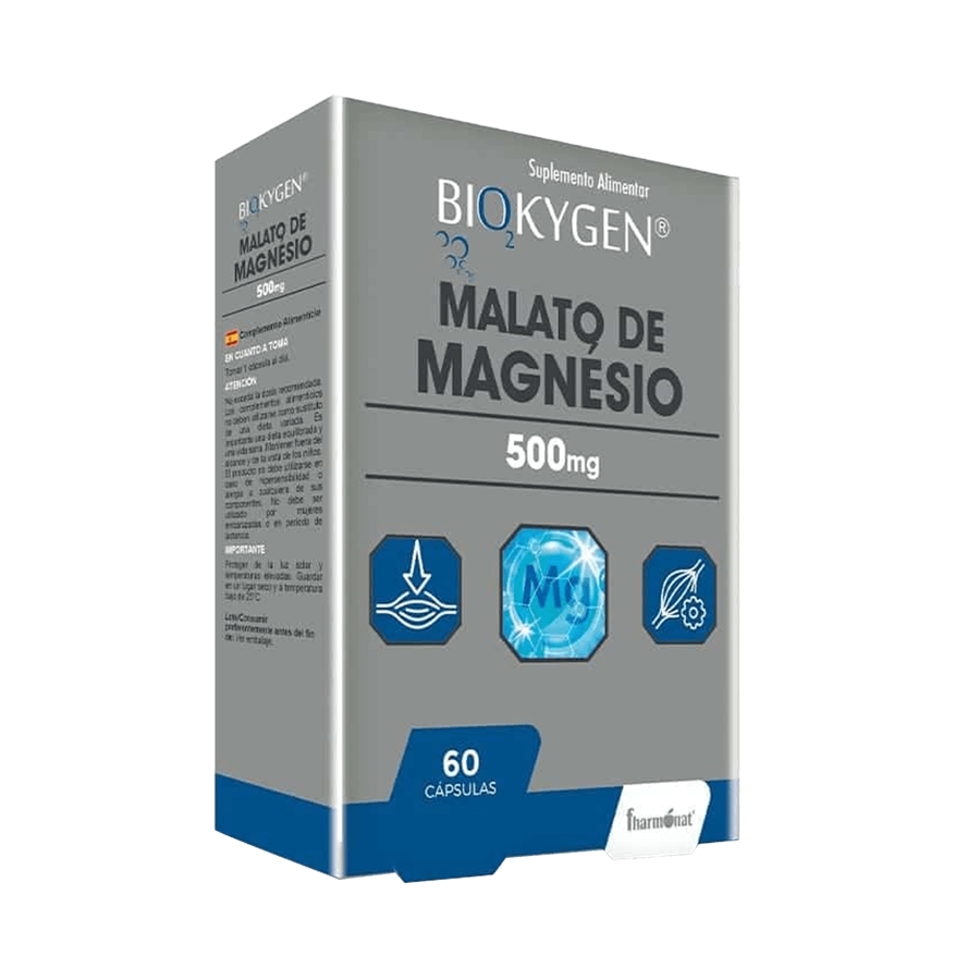 Biokygen Malato de Magnésio 500mg 60 Cápsulas - imagem principal