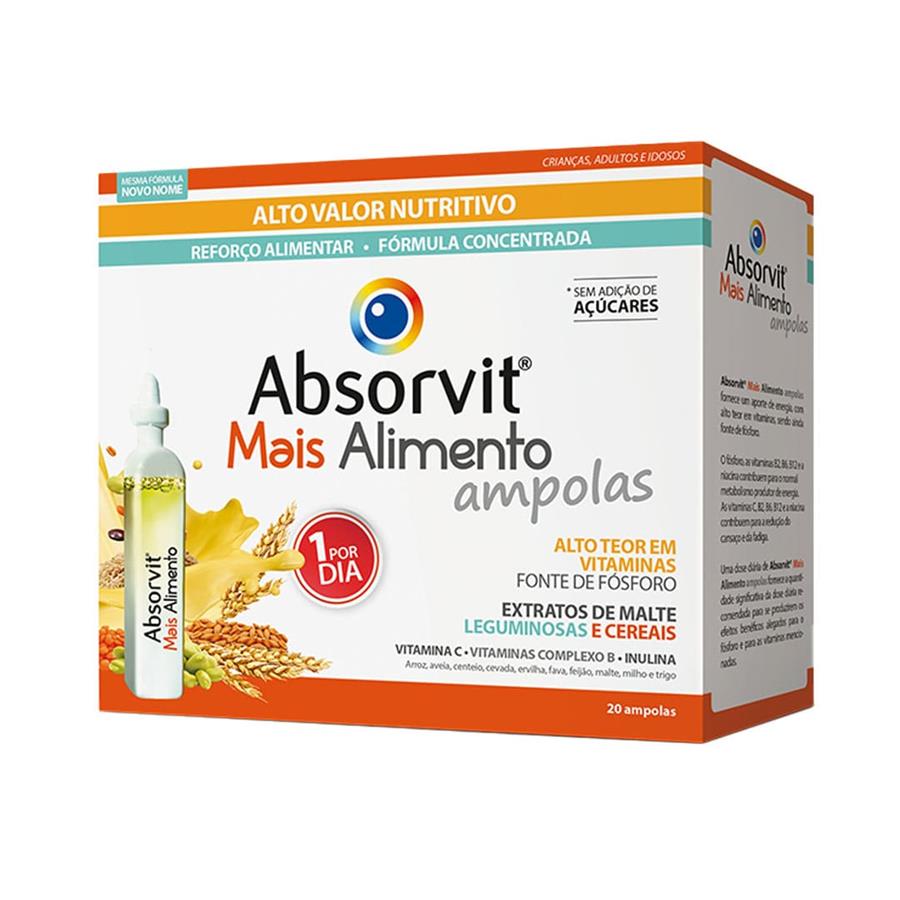 Farmodiética Absorvit Mais Alimento 20 Ampolas - imagem principal