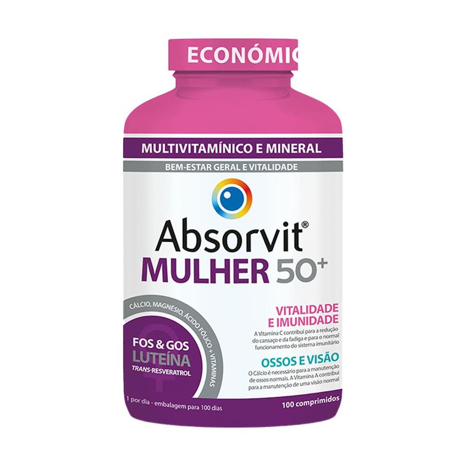 Farmodiética Absorvit Mulher 50+ 100 Comprimidos
