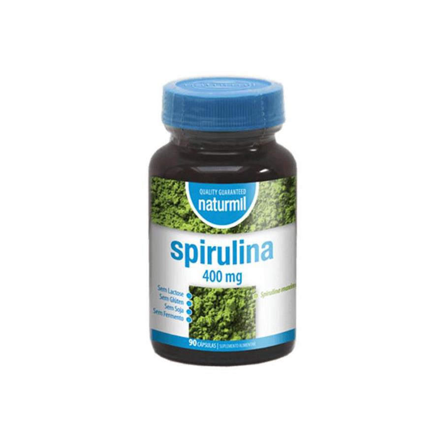 Naturmil Spirulina 400mg 90 Cápsulas - imagem principal