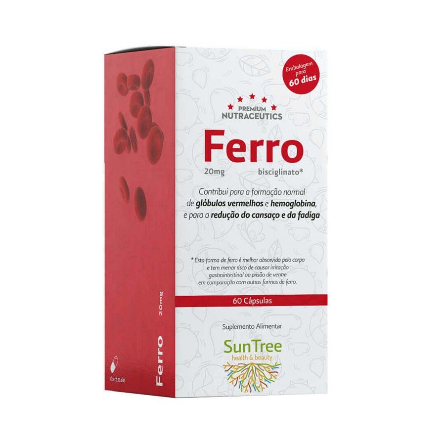 SunTree Ferro Bisglicinato 20 mg 60 Cápsulas