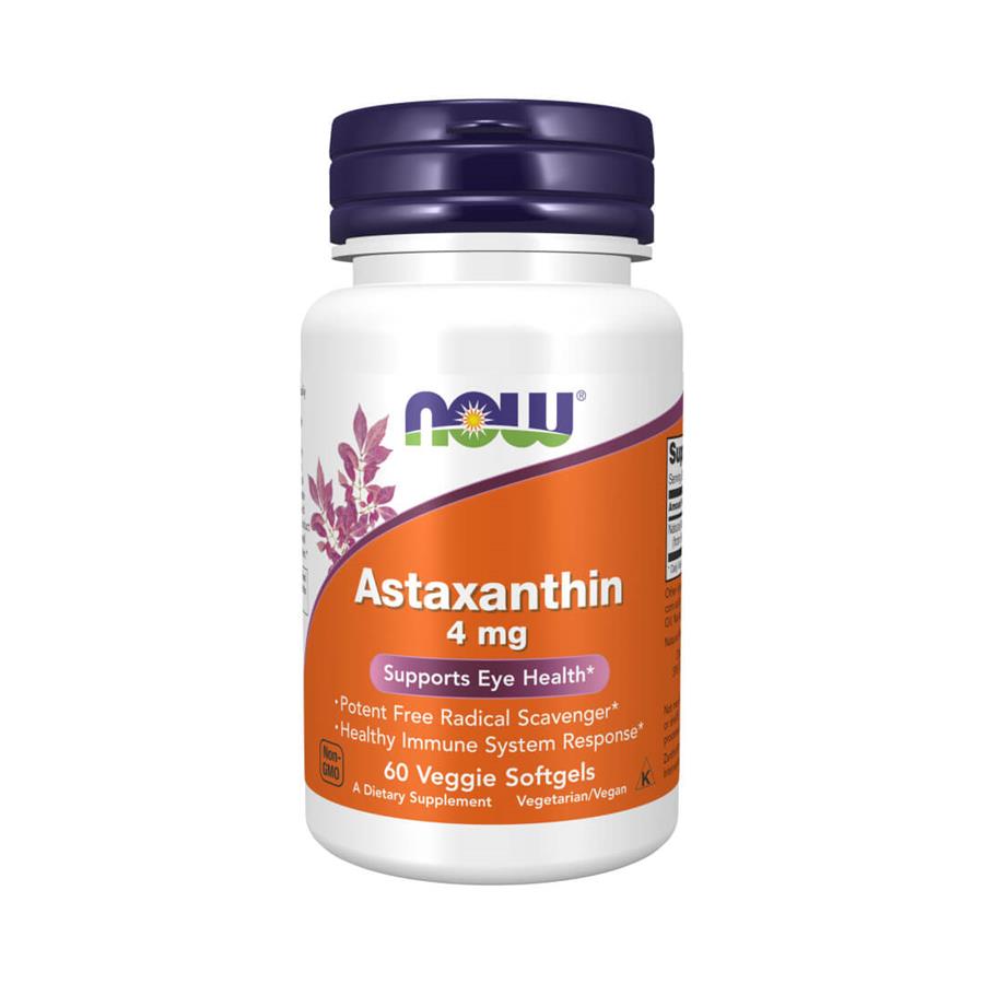 Now Astaxanthin 4mg 60 Cápsulas