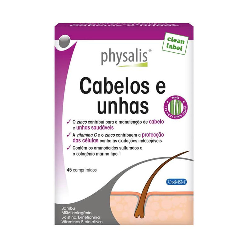 Physalis Cabelo e Unhas 45 comprimidos