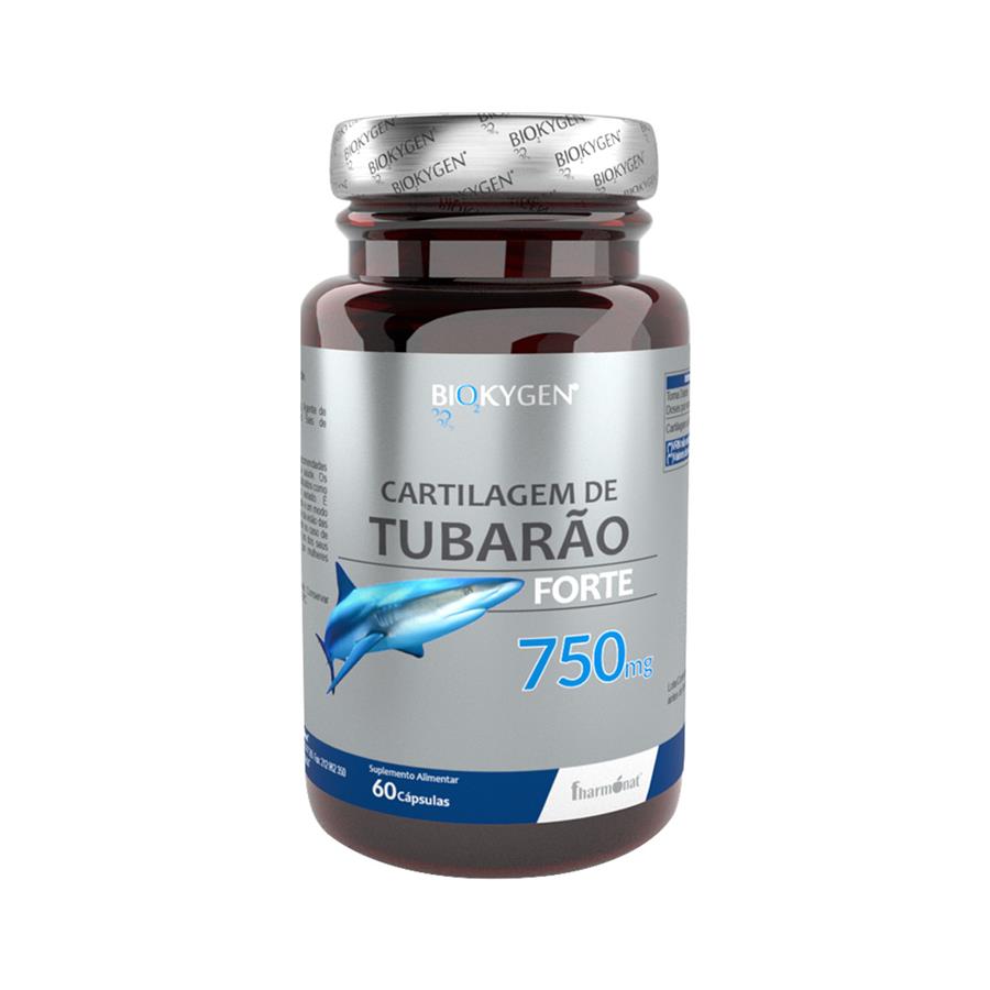 Fharmonat Cartilagem de Tubarão Forte 750mg 60 Cápsulas