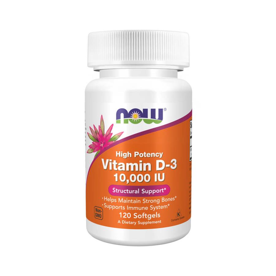 Now Vitamin D-3 10000 U.I. 120 Cápsulas - imagem principal