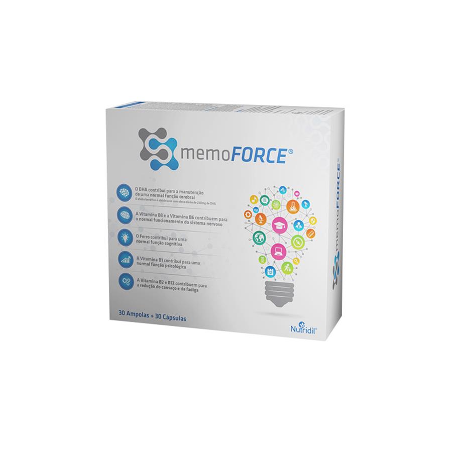Nutridil Memoforce 30 ampolas + 30 cápsulas - imagem principal