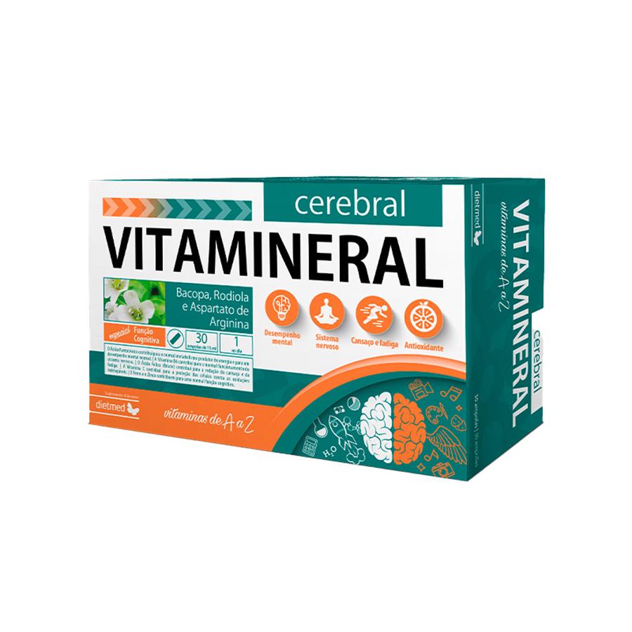 Dietmed Vitamineral Cerebral 30 Ampolas - imagem principal