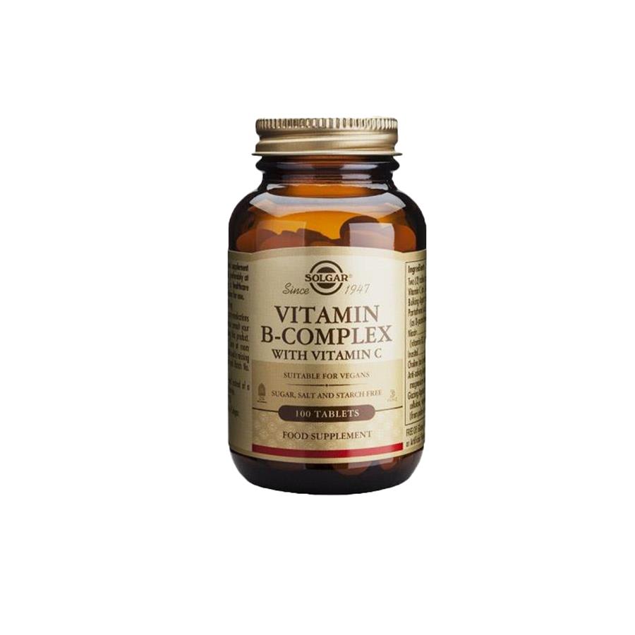 Solgar Complexo B + Vitamina C 100 Comprimidos - imagem principal