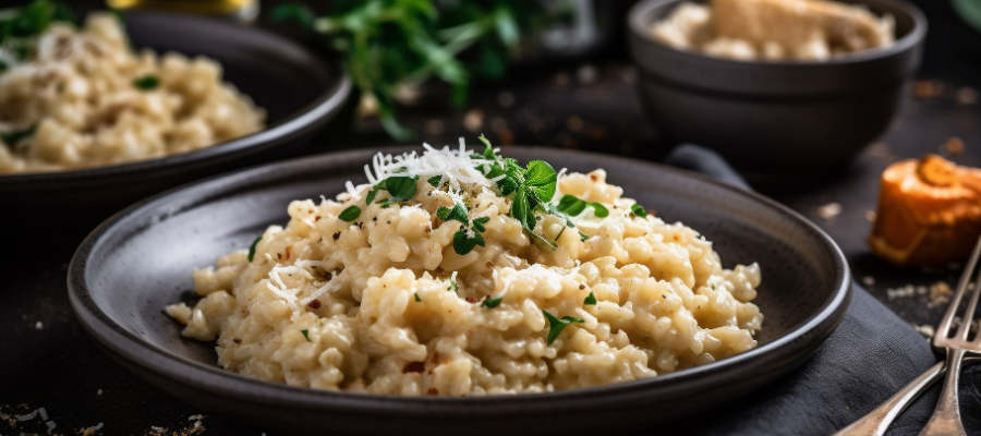 Risoto de espargos cremoso