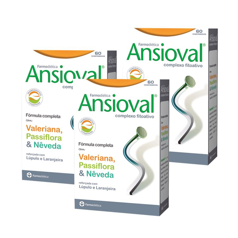 Farmodiética Ansioval 60 comprimidos - Pack de 3