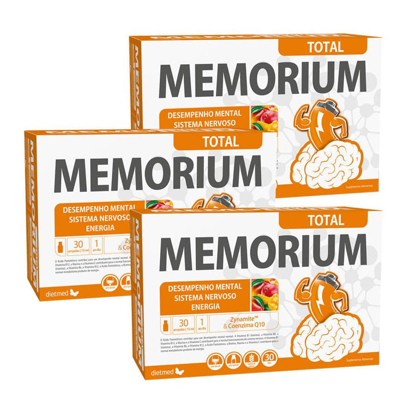 Dietmed Memorium Total 30 Ampolas - Pack de 3