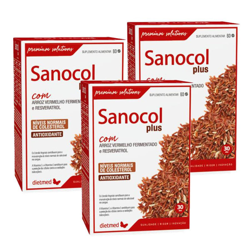 Dietmed Sanocol Plus 60 comprimidos - Pack de 3