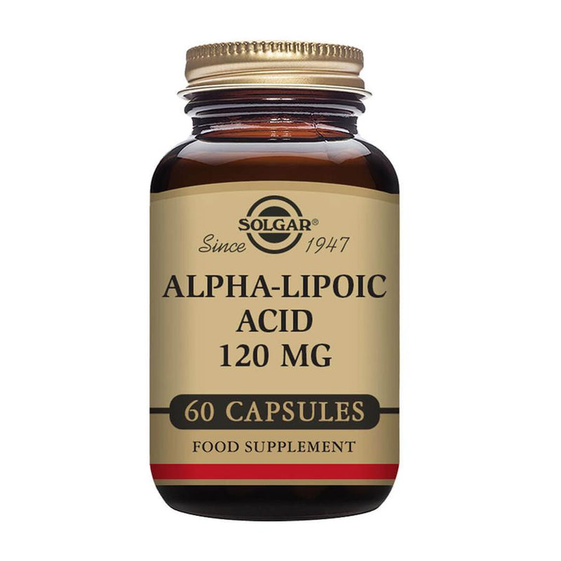 Solgar Alpha Lipoic Acid 120mg 60 Cápsulas