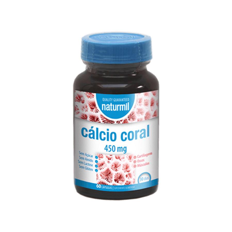 Naturmil Cálcio Coral 450mg 60 cápsulas