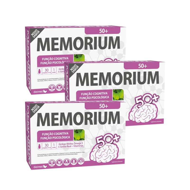 Dietmed Memorium 50+ 30 Ampolas - Pack de 3