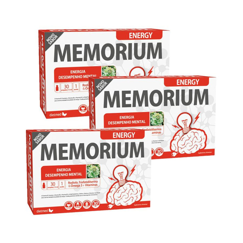 Dietmed Memorium Energy 30 Ampolas - Pack de 3