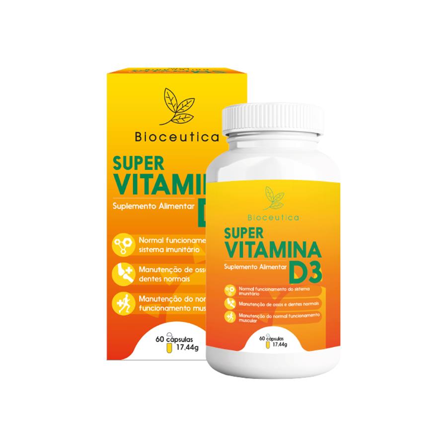 Bioceutica Super Vitamina D3 60 Cápsulas - imagem principal