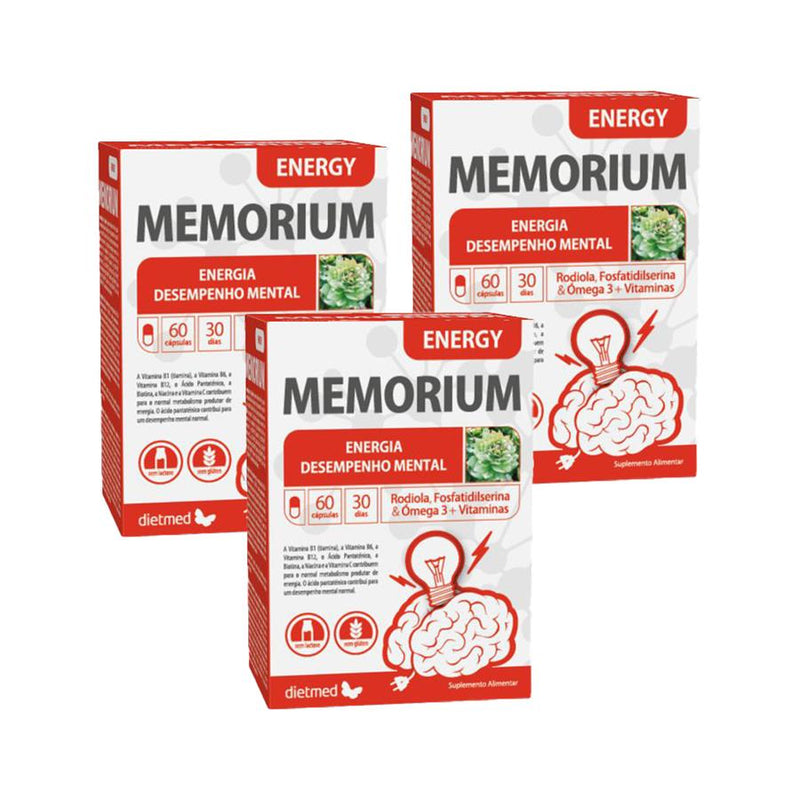 Dietmed Memorium Energy 60 Cápsulas - Pack de 3