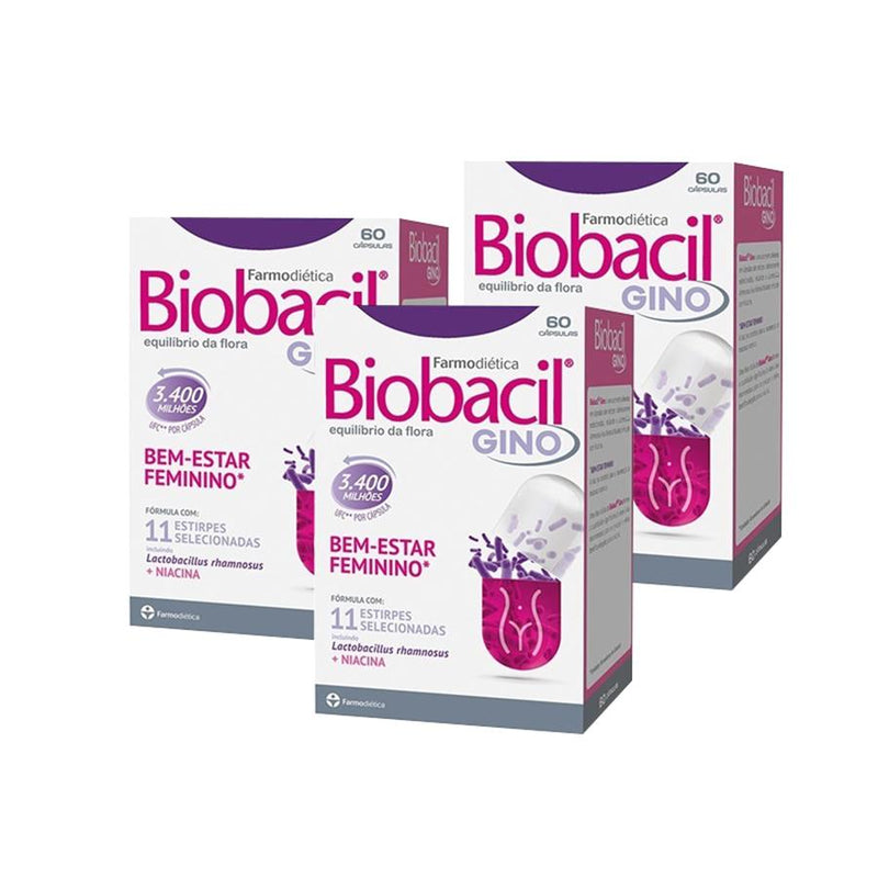 Farmodiética Biobacil Gino 60 Cápsulas - Pack de 3