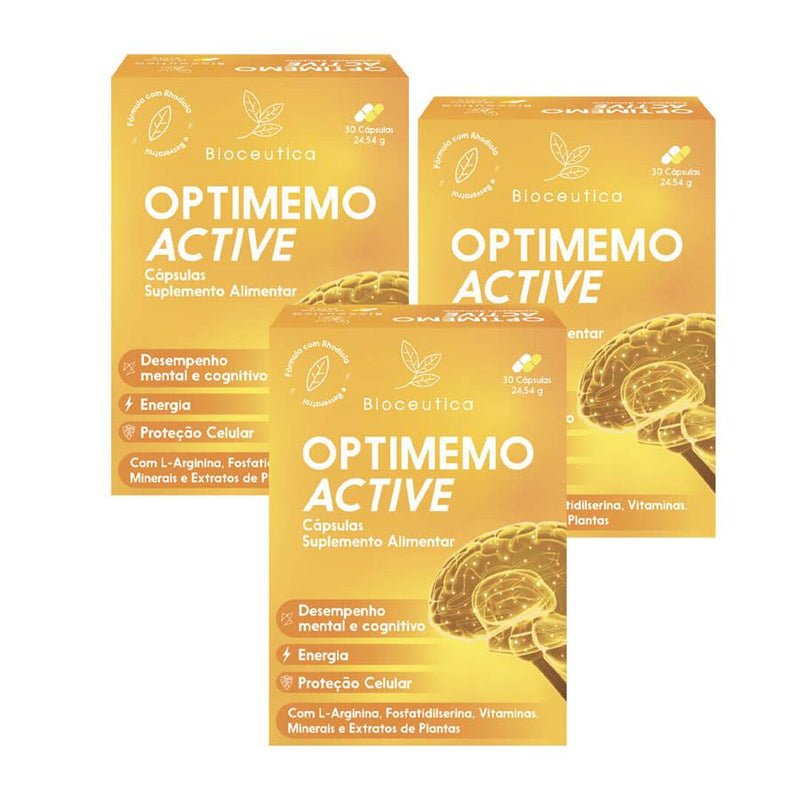 Bioceutica Optimemo Active 30 Cápsulas - Pack de 3
