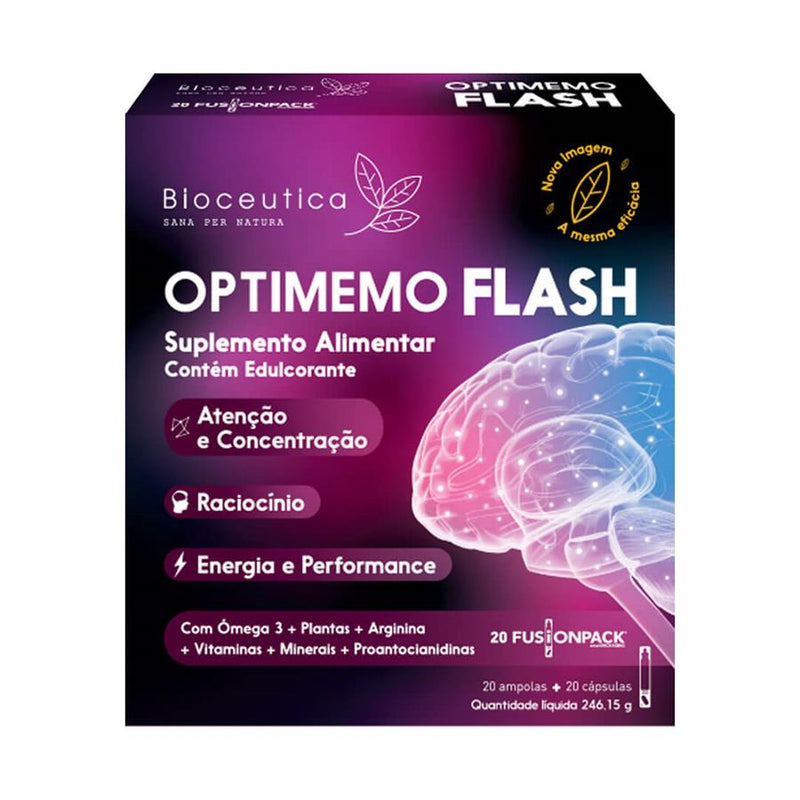 Bioceutica Optimemo Flash 20 Ampolas + 20 Cápsulas