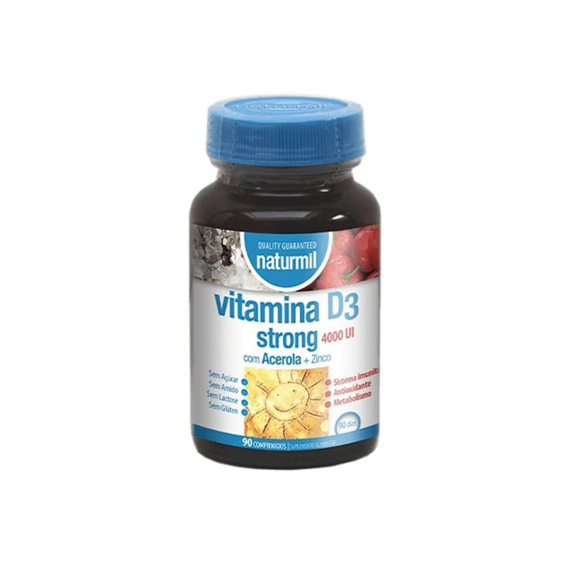Naturmil Vitamina D3 Strong 4000UI 90 comprimidos