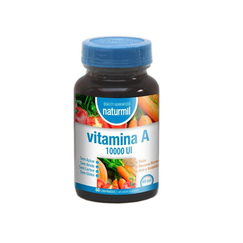 Naturmil Vitamina A 10.000IU 60 Comprimidos