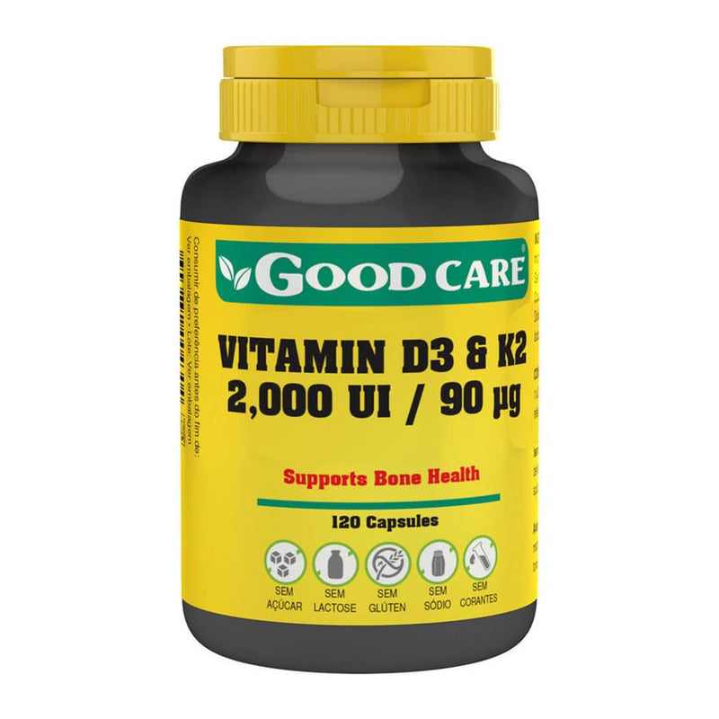Good Care Vitamin D3 & K2 2000 UI 90 ug 120 cápsulas
