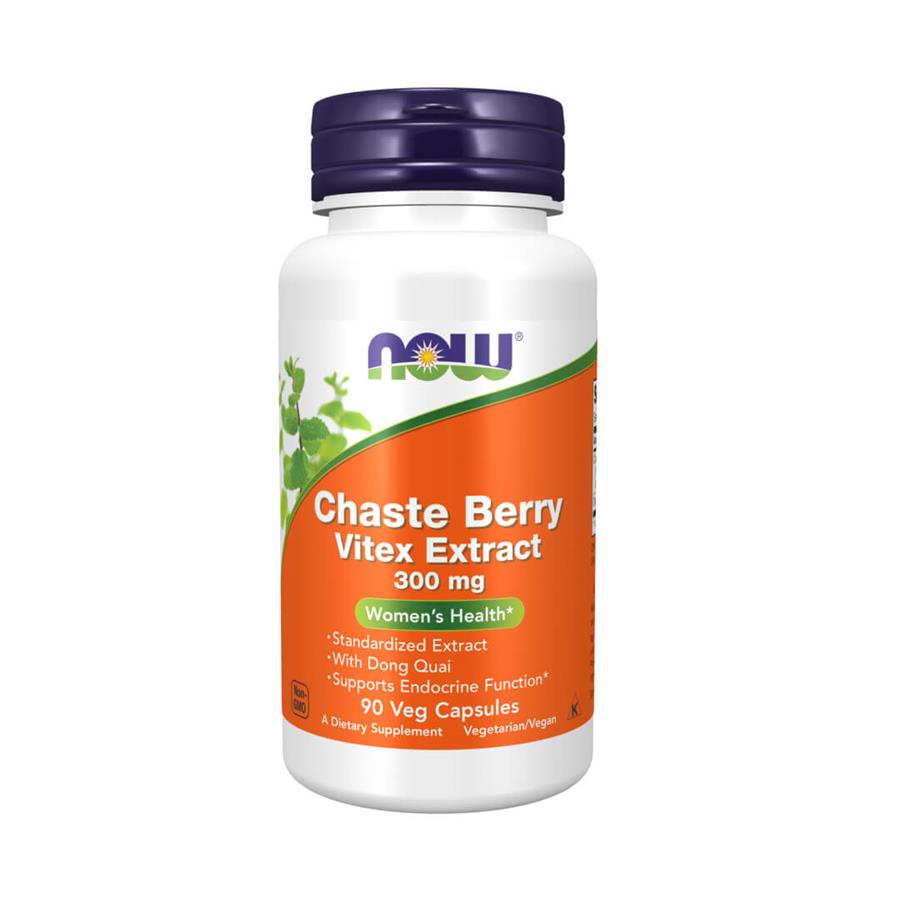 Now Chaste Berry Vitex Extract 300 mg 90 cápsulas