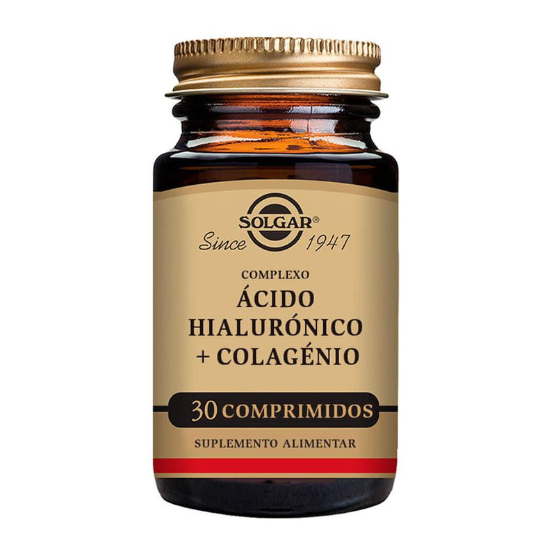 Solgar Ácido Hialurónico e Colagénio 30 comprimidos