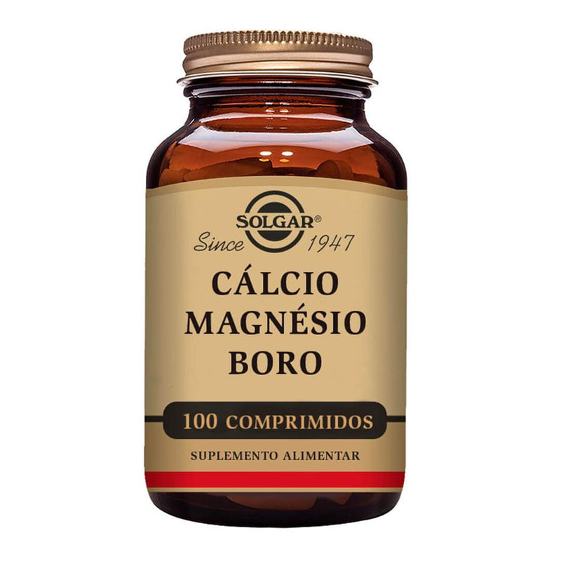 Solgar Cálcio Magnésio + Boro 100 comprimidos