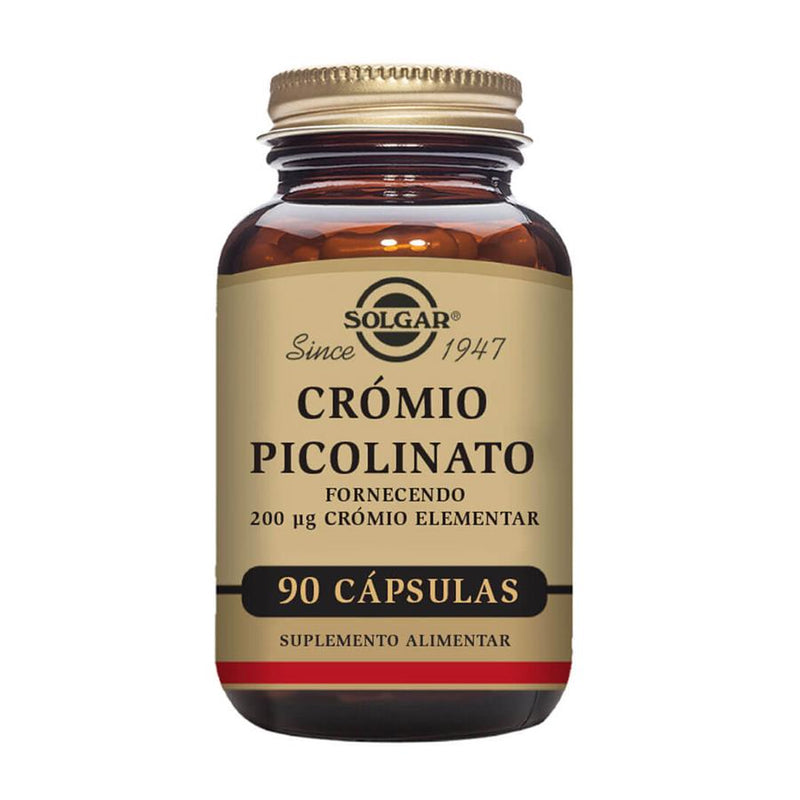 Solgar Crómio Picolinato 200 µg 90 Cápsulas