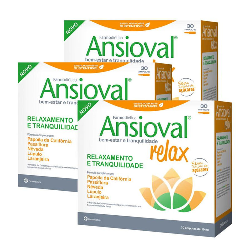 Farmodiética Ansioval Relax 30 ampolas - Pack de 3
