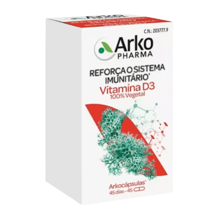 Arkocápsulas Vitamina D3 45 Cápsulas - imagem principal
