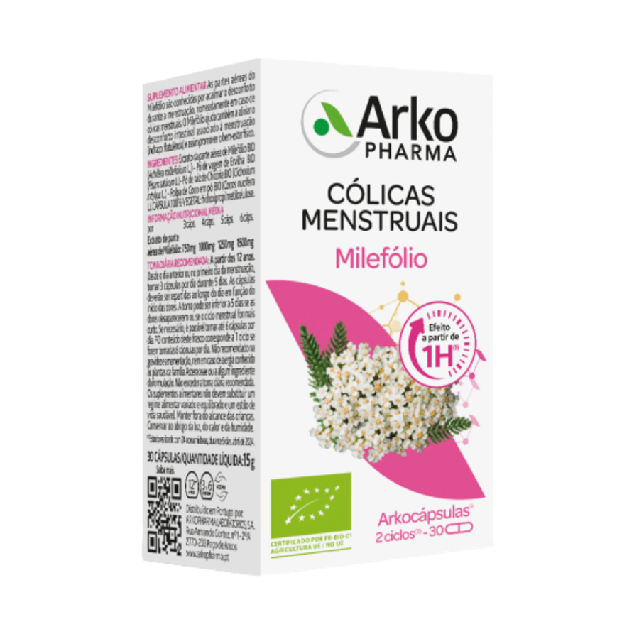Arkopharma Arkocápsulas Milefólio 30 Cápsulas - imagem principal