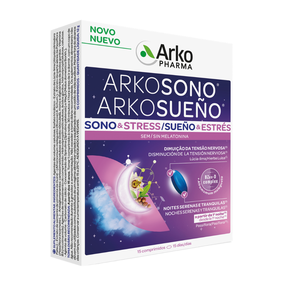 Arkopharma Arkosono Sono e Stress 15 Comprimidos - imagem principal